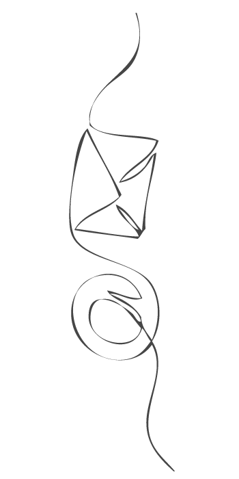 line art mail
