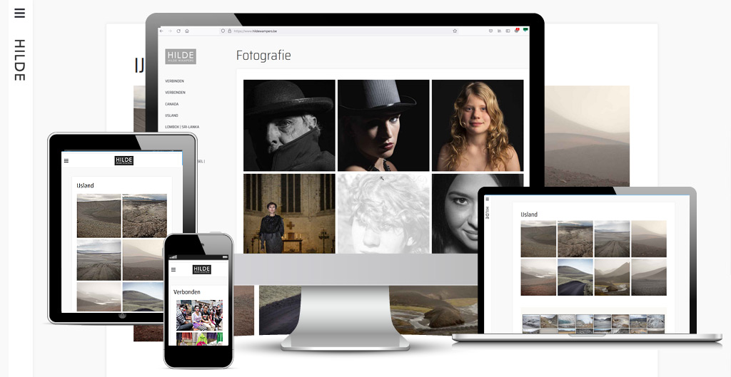minimal webdesign for photographers